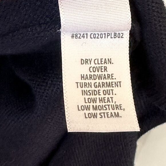 St John Navy Blue Handbeaded Long Cardigan Sweater Size M - Picture 12 of 13